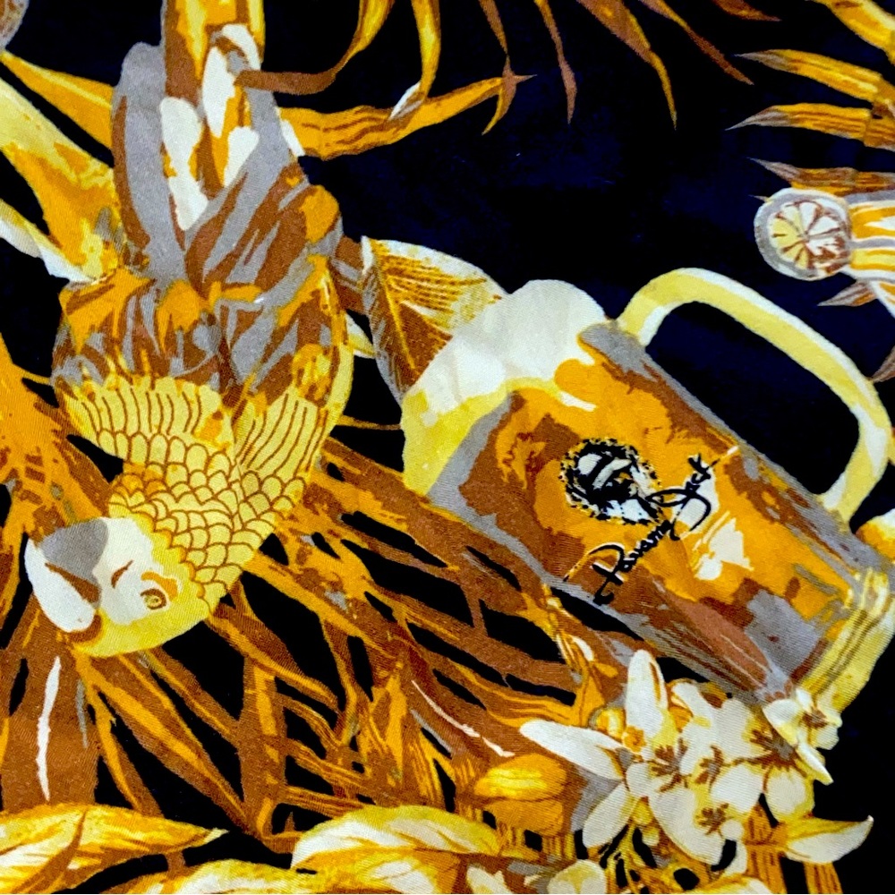 Parrot/beer HAWAIIAN PANAMA JACK SHIRT sIze L
